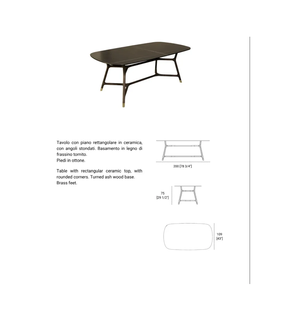 Morelato - Joyce Rectangular Table