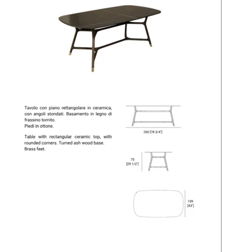 Table Rectangulaire Joyce - Morelato