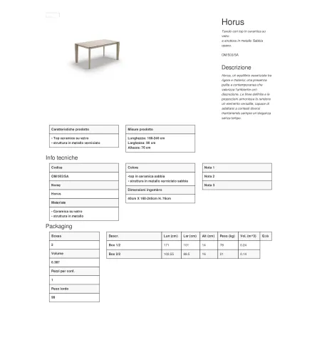 Stones - Horus Extendable Table