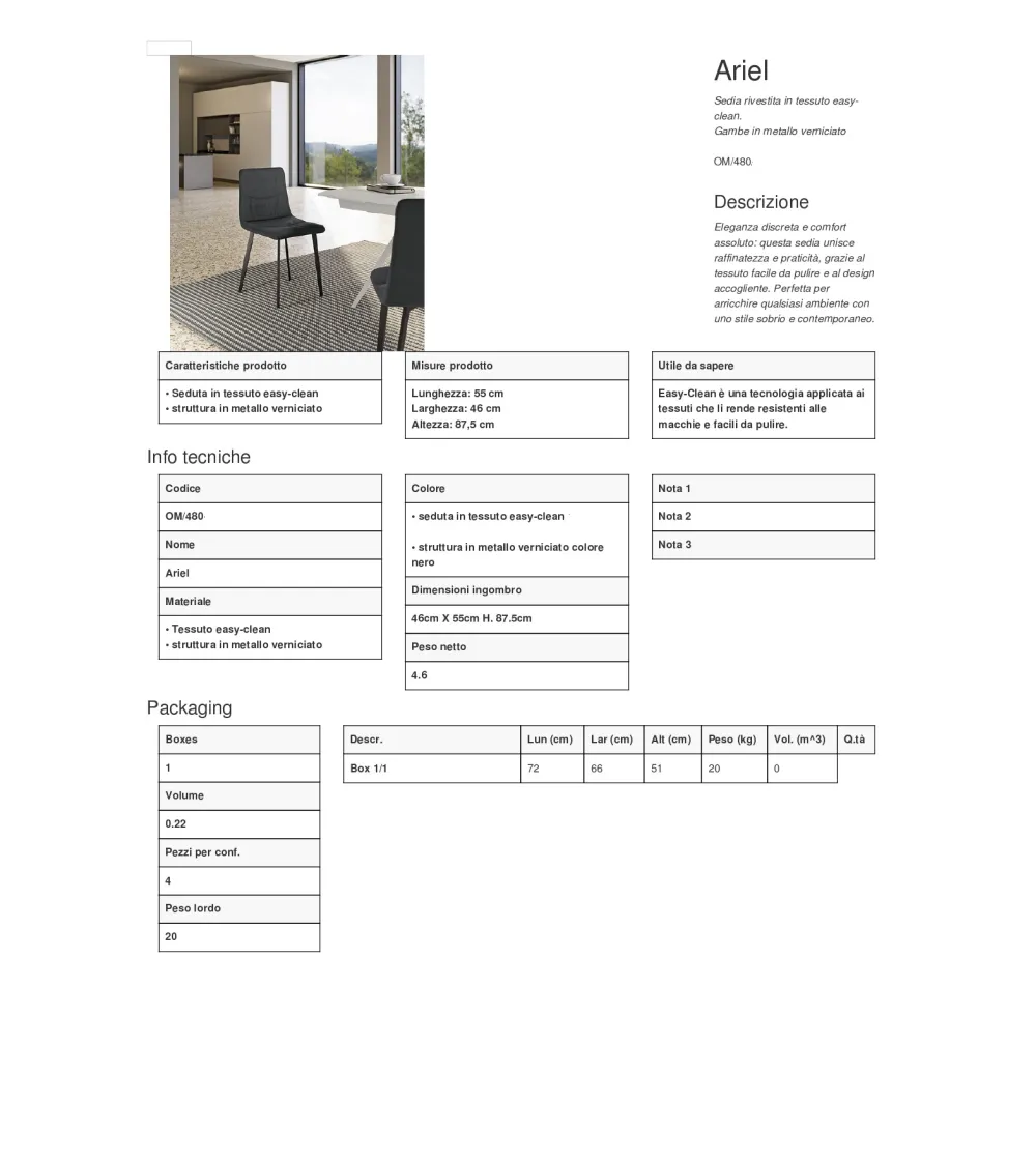 Stones - Set of 4 Ariel Chairs