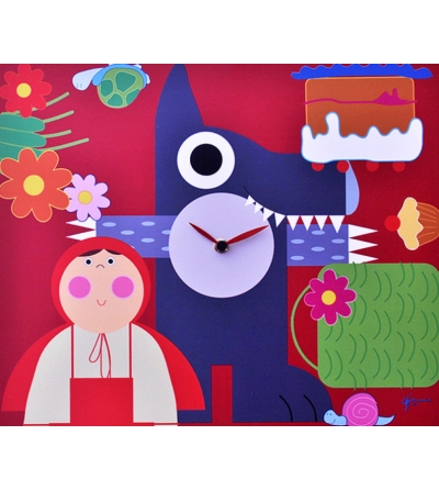 Orologio da parete per bambini Cappuccetto Rosso...