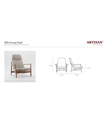 Sillón Nila Lounge High - Artisan