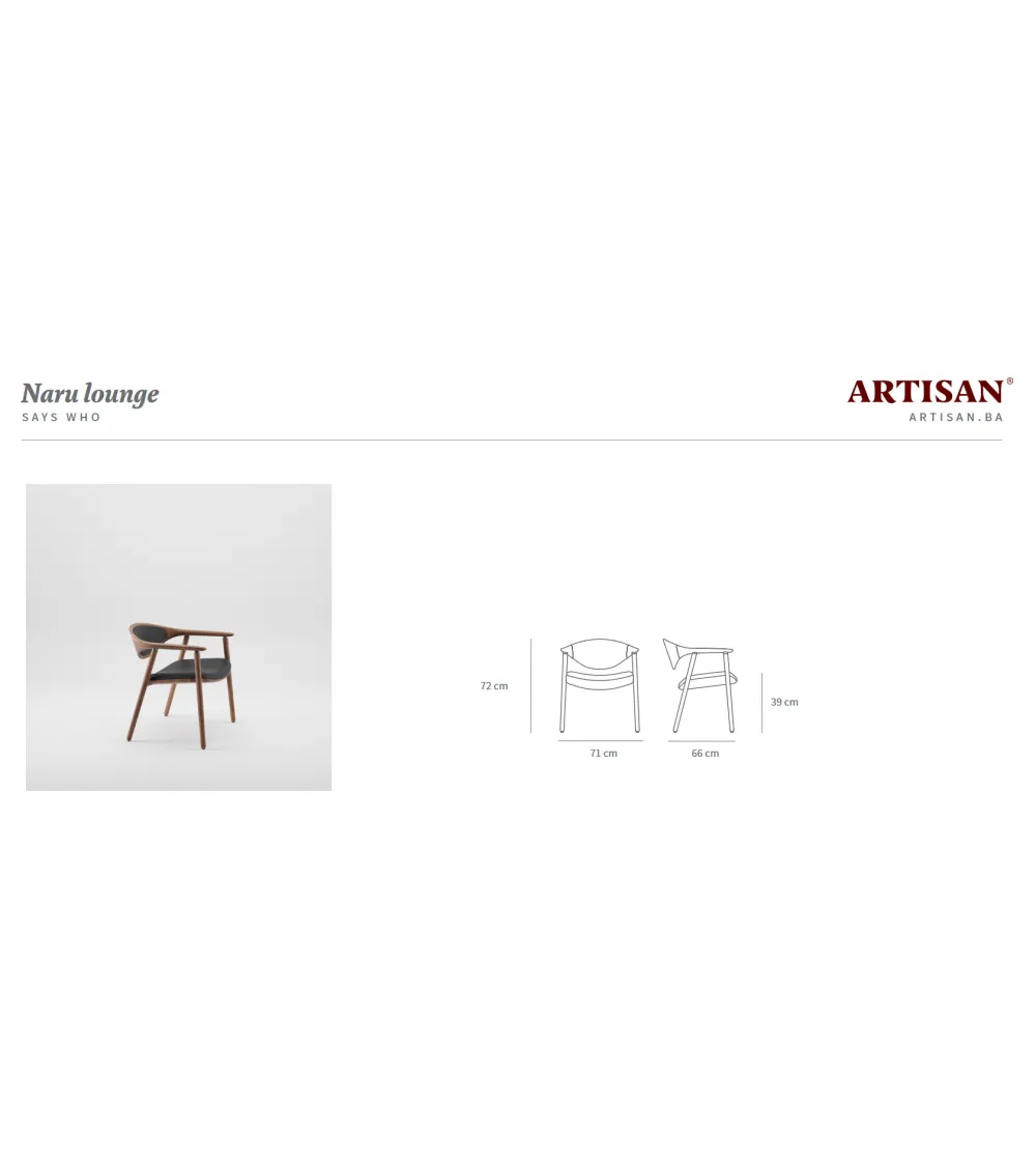 Fauteuil Naru Lounge - Artisan