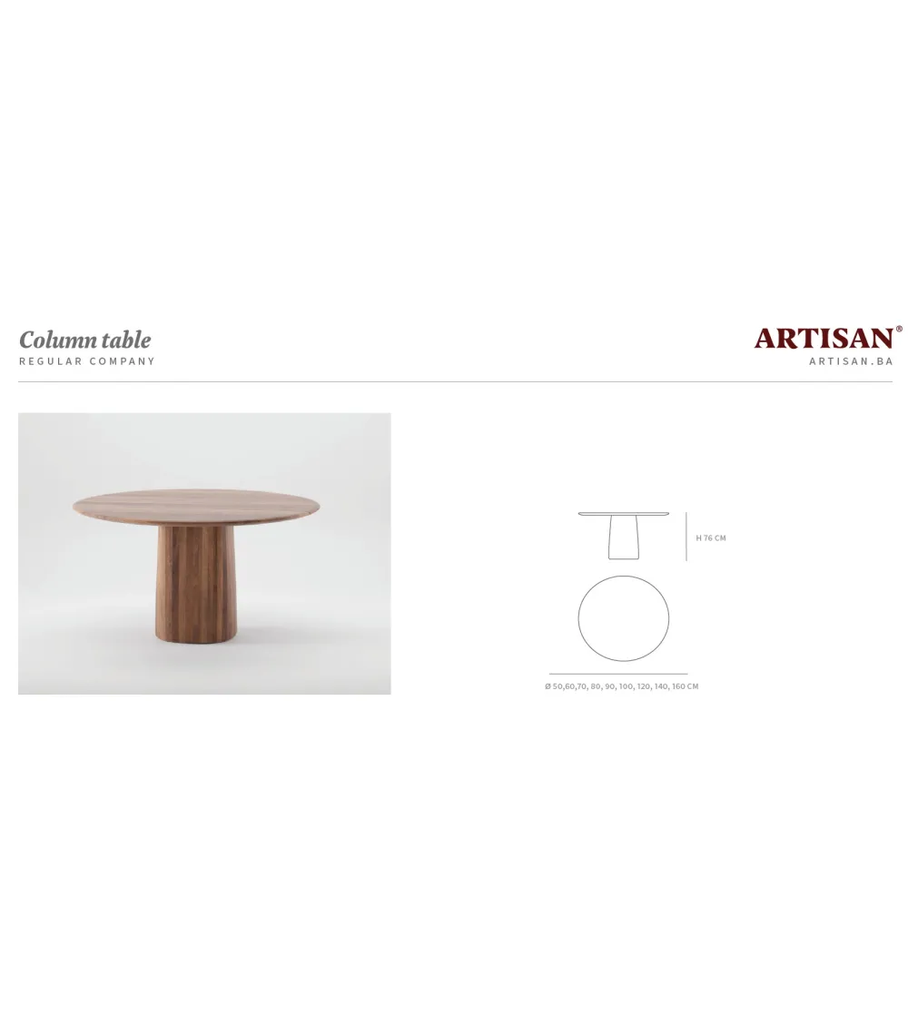 Mesa Redonda Column - Artisan