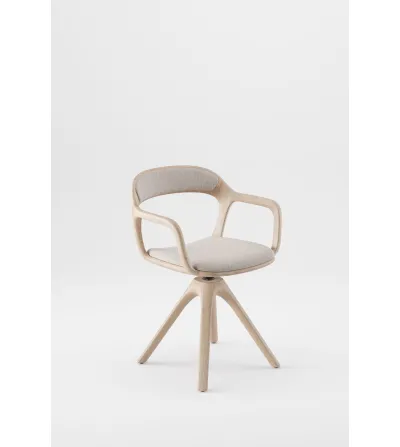 Silla de Oficina Tapizada Doble Leno - Artisan