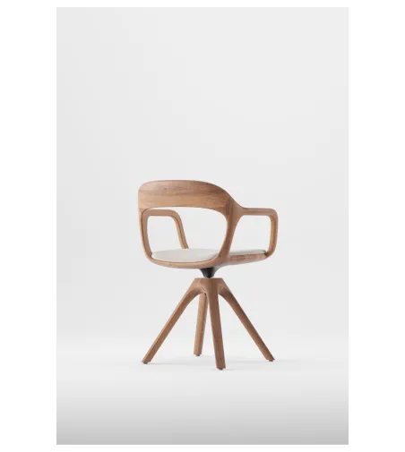 Silla de Oficina Tapizada Doble Leno - Artisan