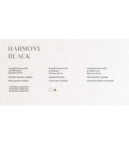 Sitap - Harmony Black Carpet
