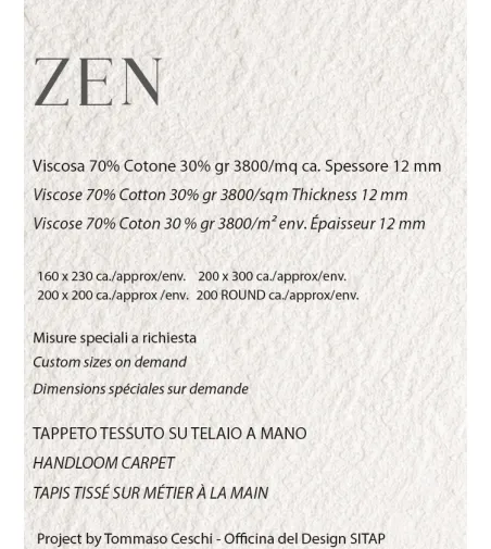 Zen Rectangular Carpet - Sitap