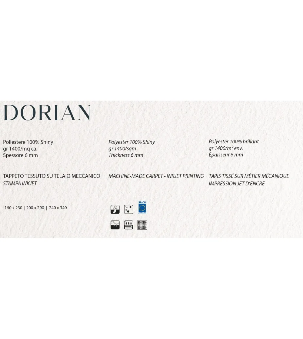 Tapis Dorian Four Grey - Sitap
