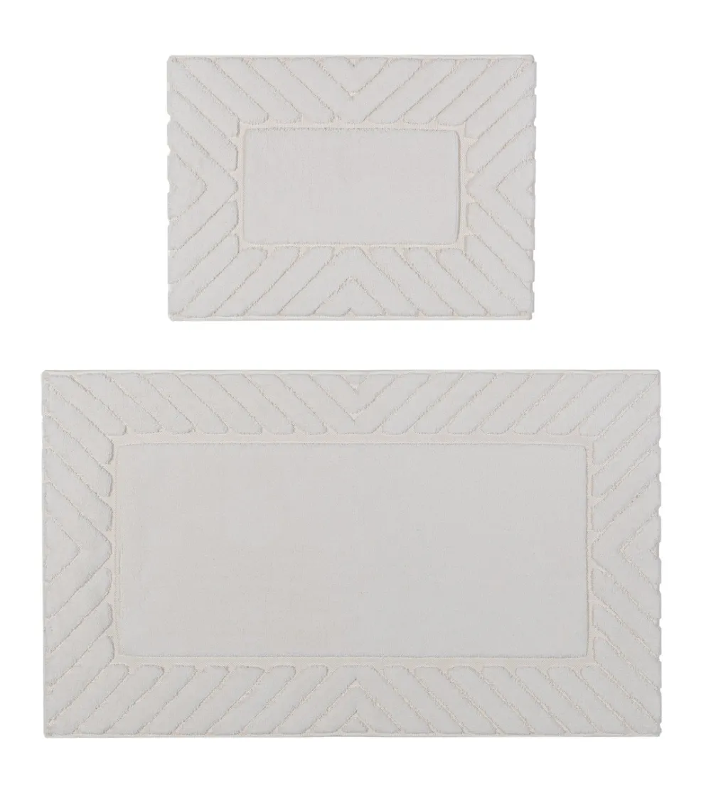 Sitap - Spa Ivory Badezimmerteppich-Set