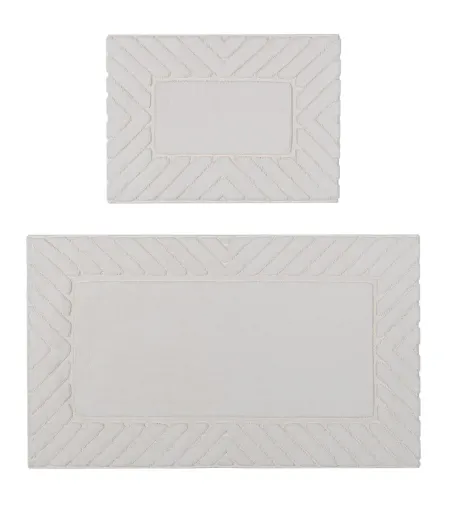 Sitap - Spa Ivory Badezimmerteppich-Set
