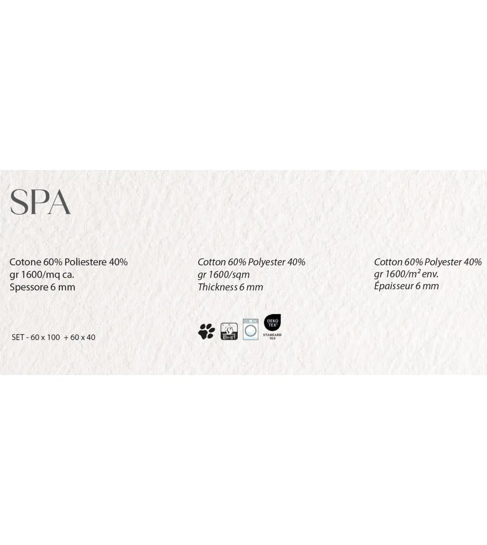 Juego de Alfombras de Baño Spa Grey -...