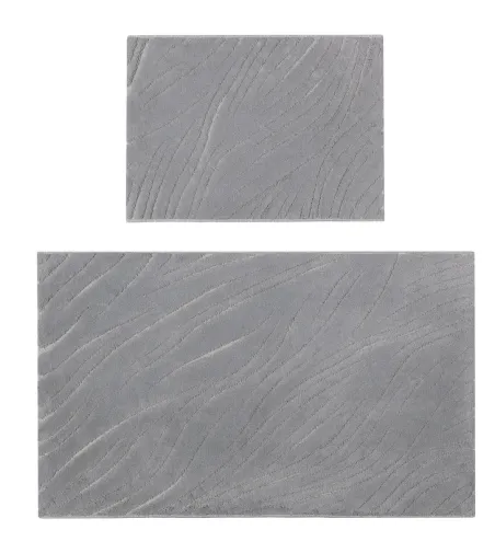 Ensemble de Tapis de Salle de Bain Spa Grey - Sitap