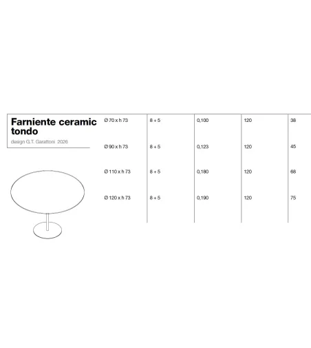 Tonelli Design - Farniente Ceramic Table