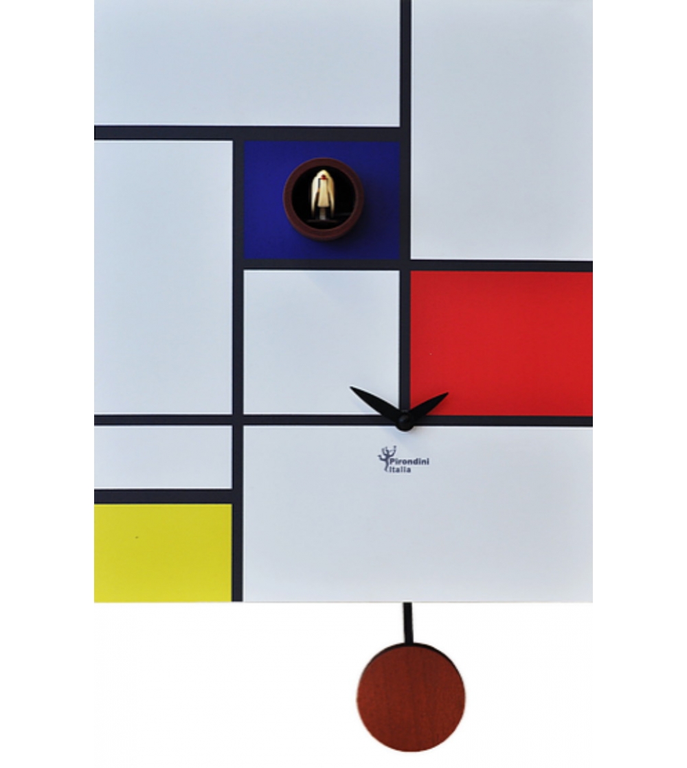 Around Mondrian Cuckoo Clock Pirondini Italia