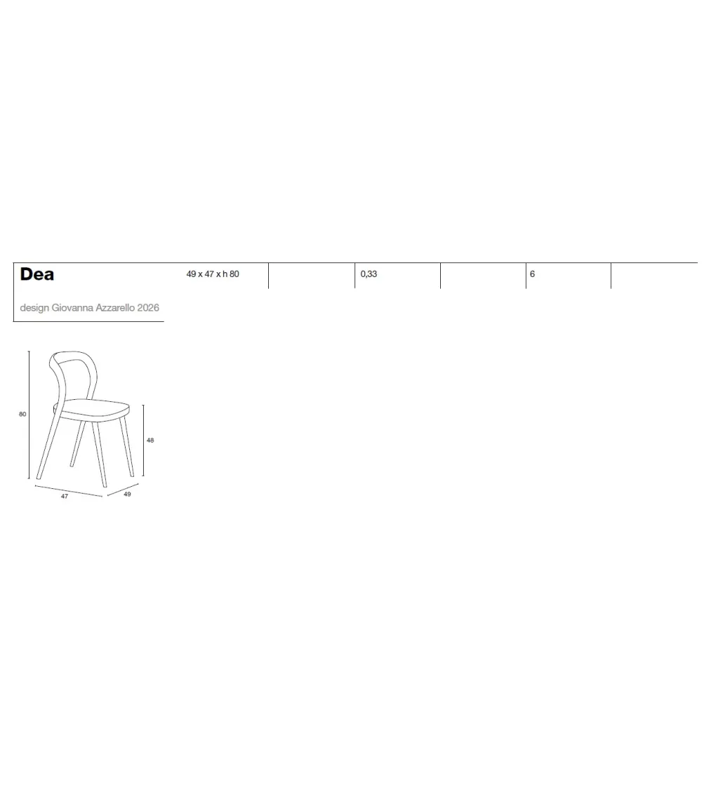 Chaise Dea - Tonelli Design