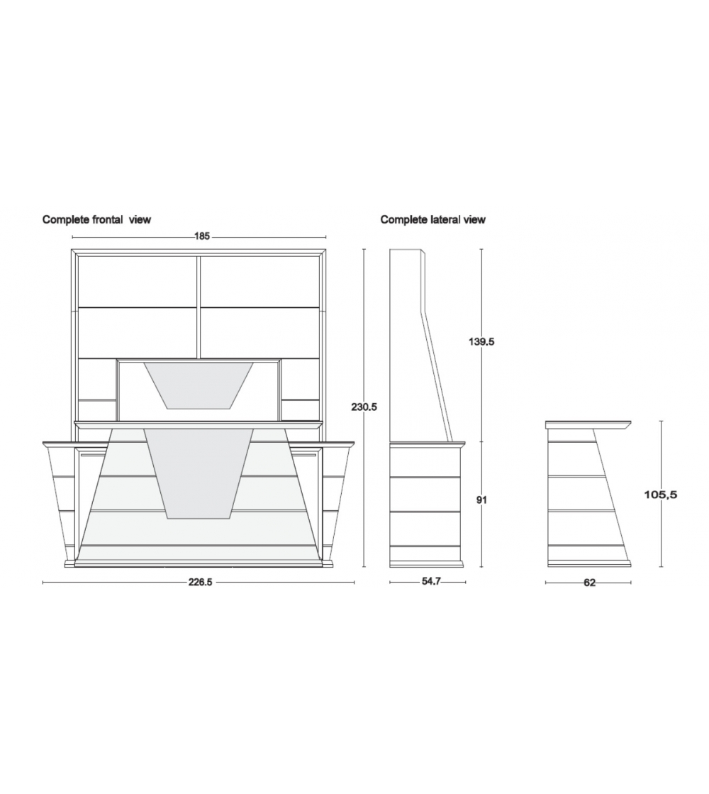 Vismara Design Meuble Bar Desire de Luxe