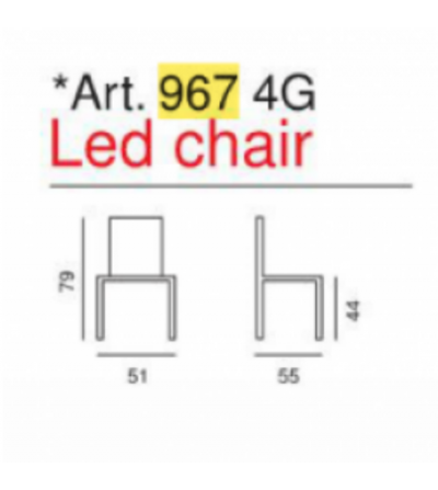 La Seggiola: Sedia Led Chair 2