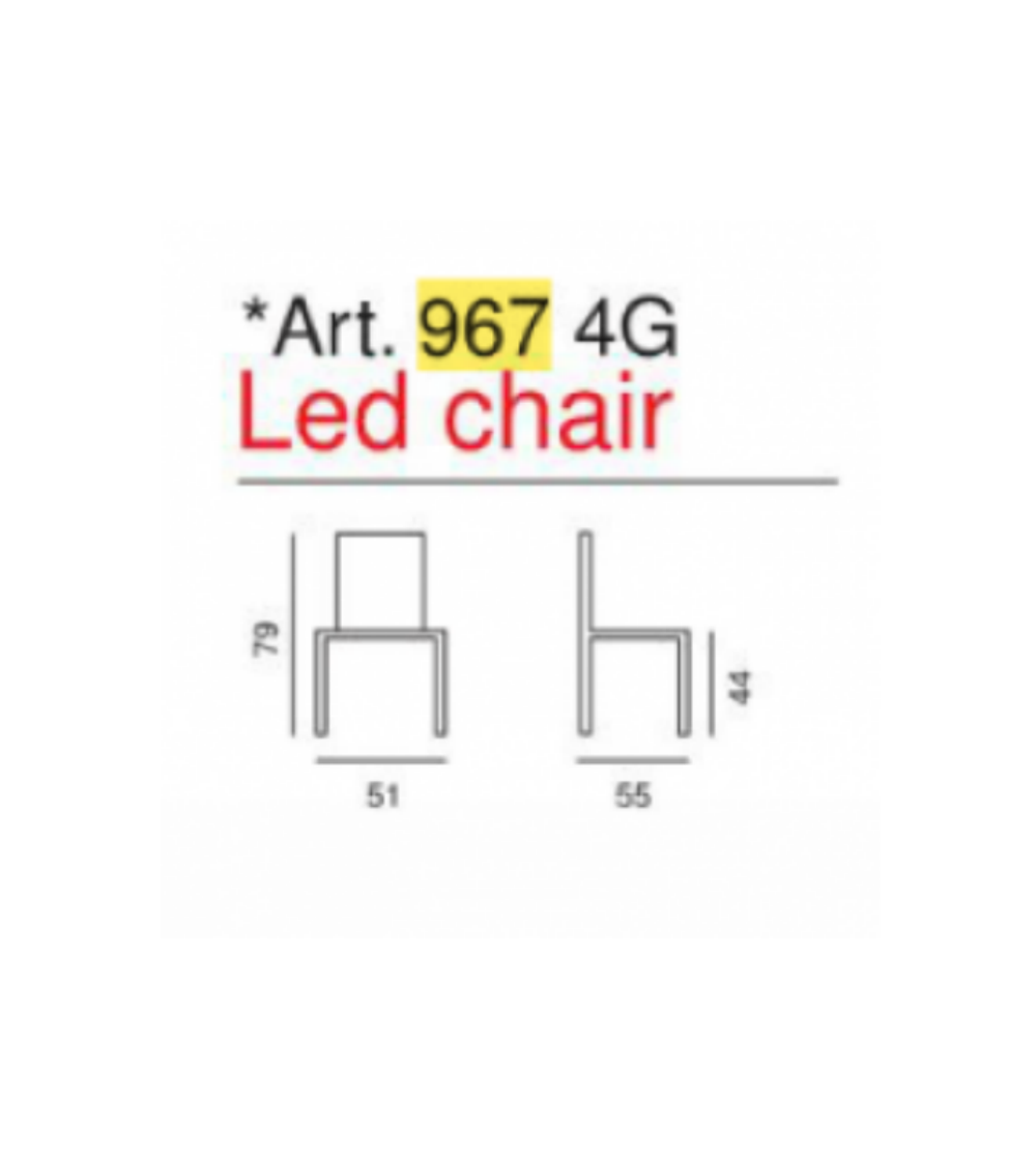 La Seggiola: Led Chair