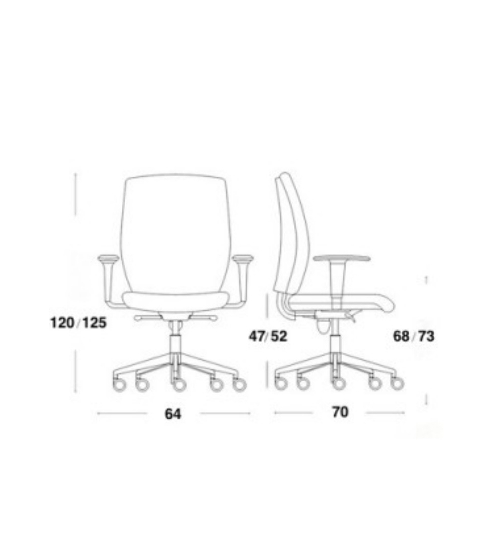 La Seggiola: Revolving Elegant Office...