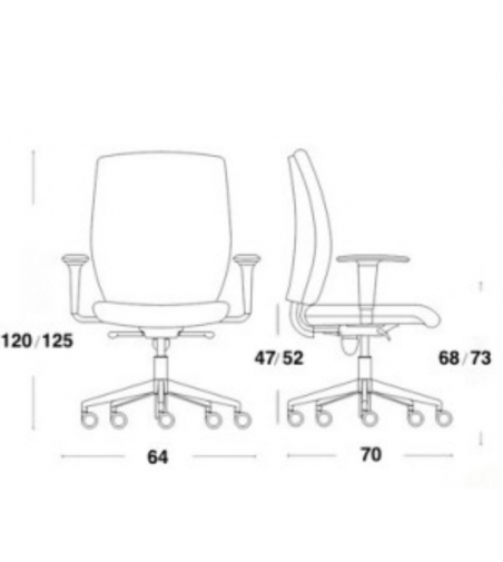 La Seggiola: Poltrona Elegante Per Ufficio Revolving