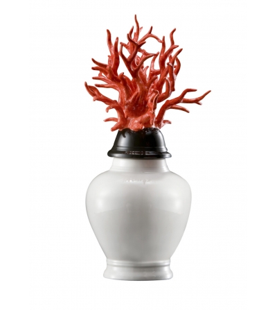 Vase Corallo weiß Ceramiche Dal Prà