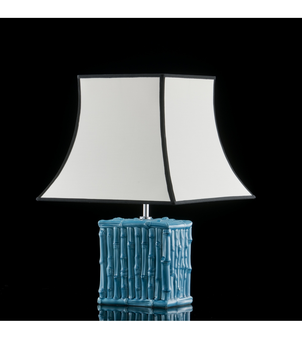 Lampe Bamboo Turquoise Ceramiche Dal Prà
