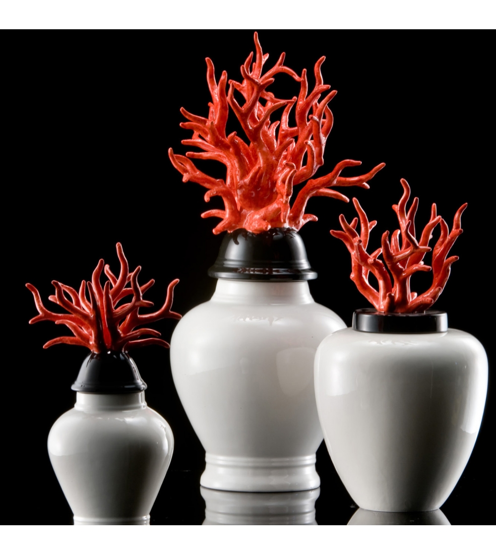 Jarrón mediano coral Ceramiche dal Prà