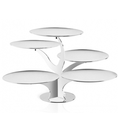 Alzata 5 Rami 5 Piatti Bombati 0.AL017  Elleffe Design