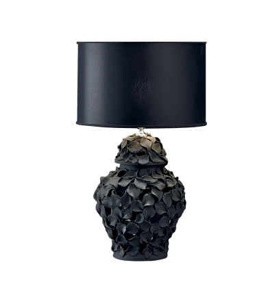 Lámpara Petali Ceramiche Dal Prà, Black Quartz Crystal Table Lamps