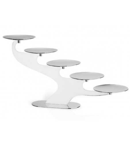 Alzata Lineare 5 Piatti Bombati Elleffe Design 0.AL014