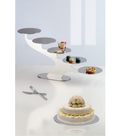 Linearer Aufsatz 5 runde Platten Elleffe-Design 2
