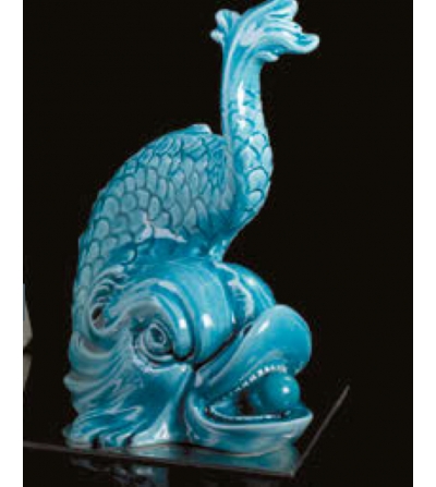 Dolphins Sculpture Book-end Ceramiche Dal Prà 2