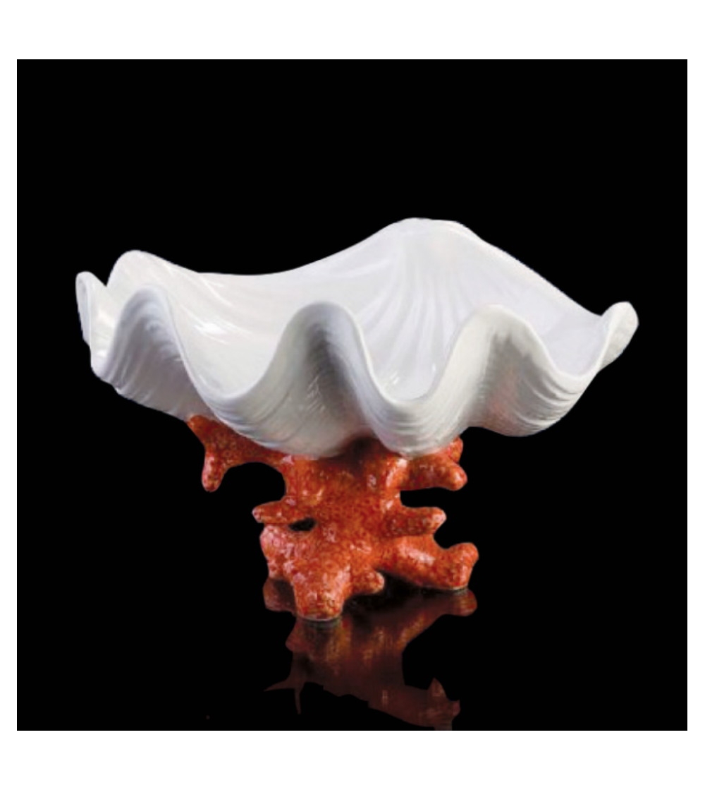 Muschel mit Koralle Ceramiche Dal Prà
