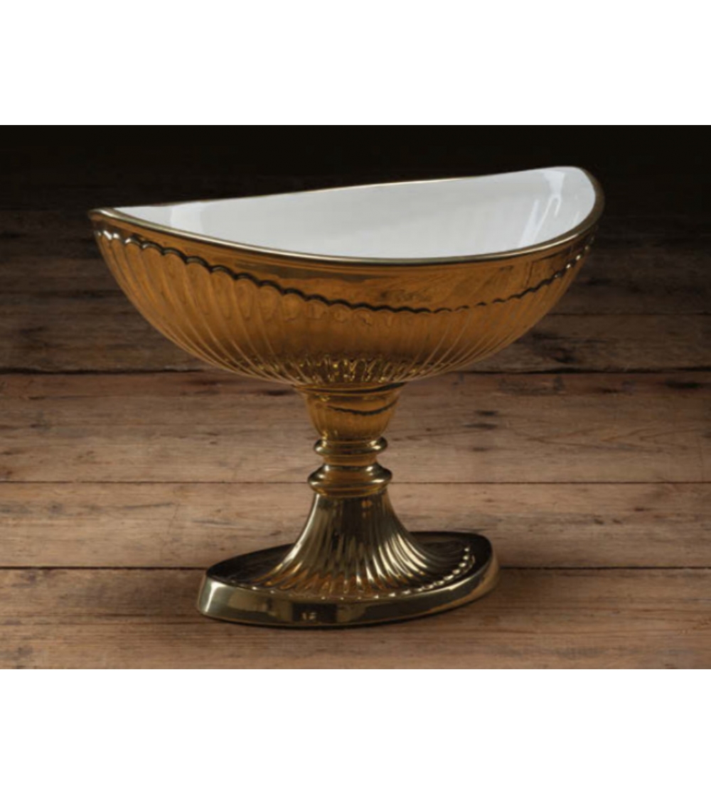 Ceramiche Dal Prà on sale golden centerpiece