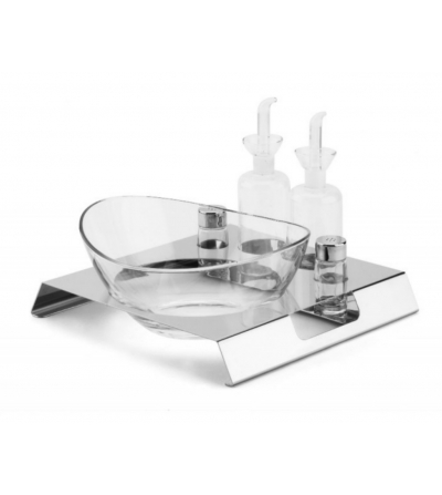 Plateau À Salade En Acier Inoxydable 18/10 Elleffe Design