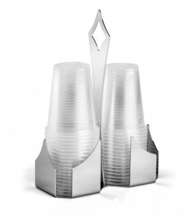 Portavasos De Design En Acero Inoxidable 18/10 Elleffe...