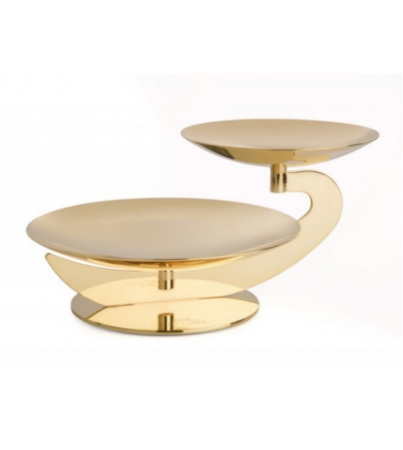 Elleffe Design: Centro De Mesa De Acero Dorado Pequeño
