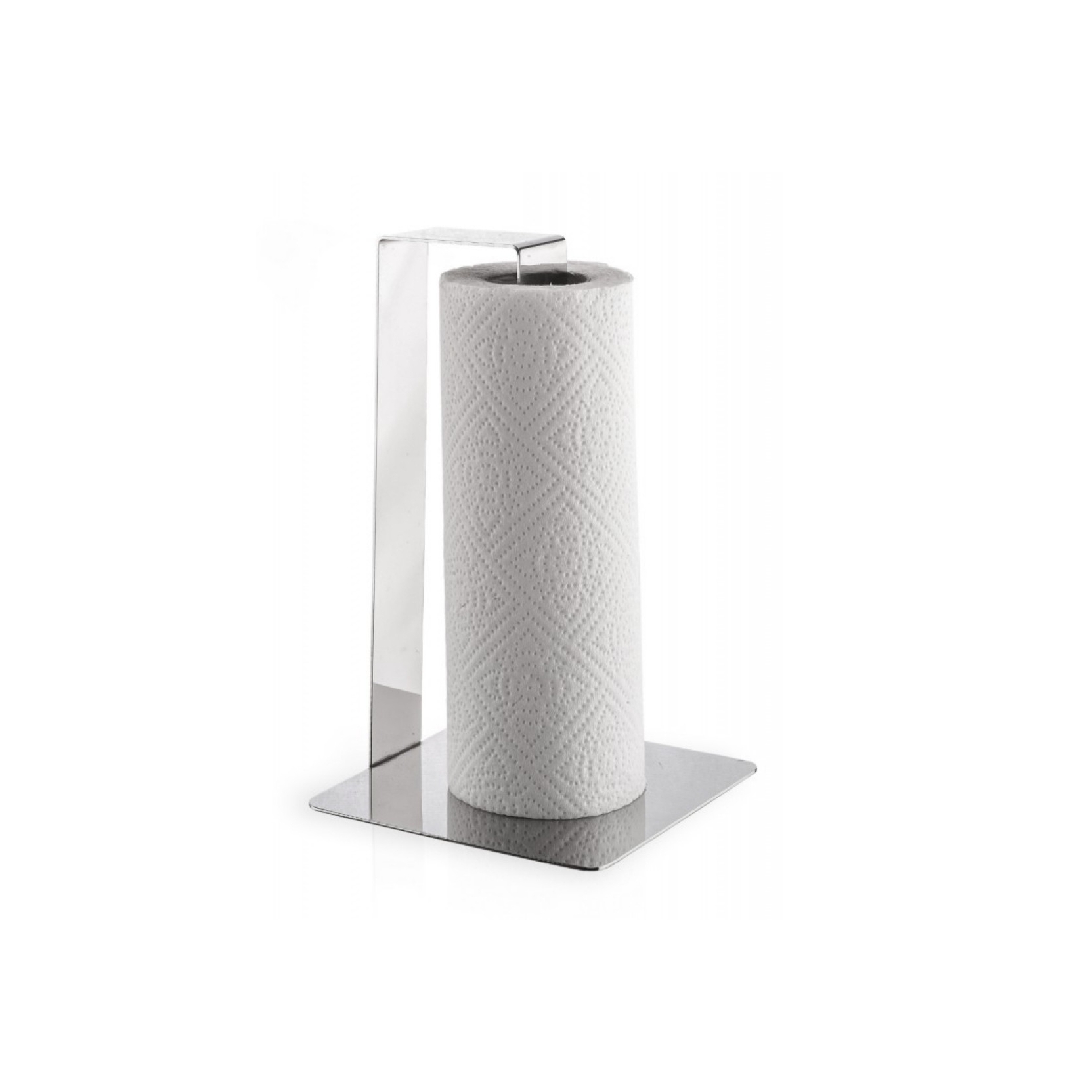 Portarotolo Da Parete In Acciaio Inox SUS304 Con Ripiano - Design Moderno, Adesivo O A Vite, Portata 10 Kg