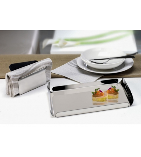 Servilletero De Design En Acero Inoxidable 18/10 Elleffe Design