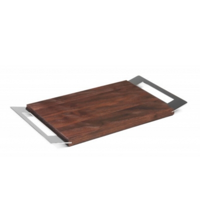 Tagliere In Legno E  Acciaio 0.TA201  Elleffe Design