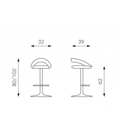 Sgabello Kolbi Stones 2