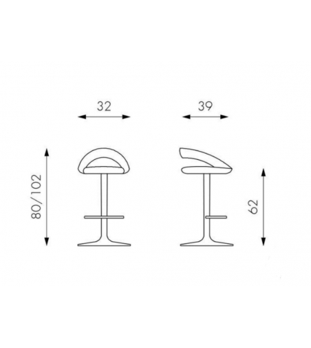 Taburete Kolbi Stones