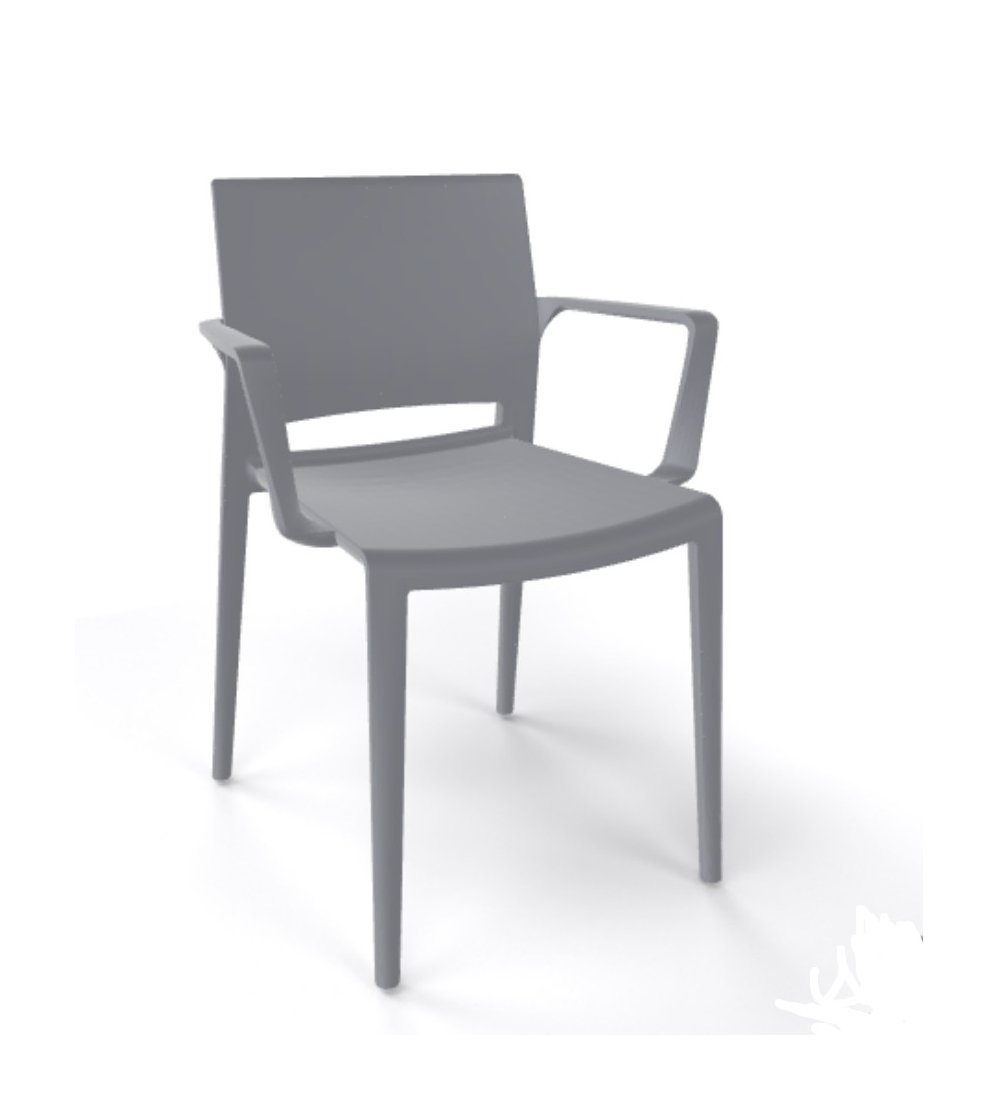 Bakhita Chair with armrests La Primavera