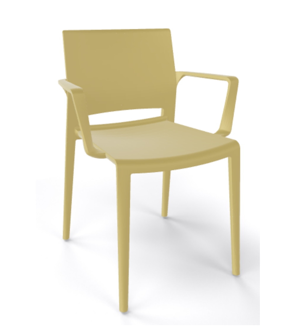 Bakhita Chair with armrests La Primavera