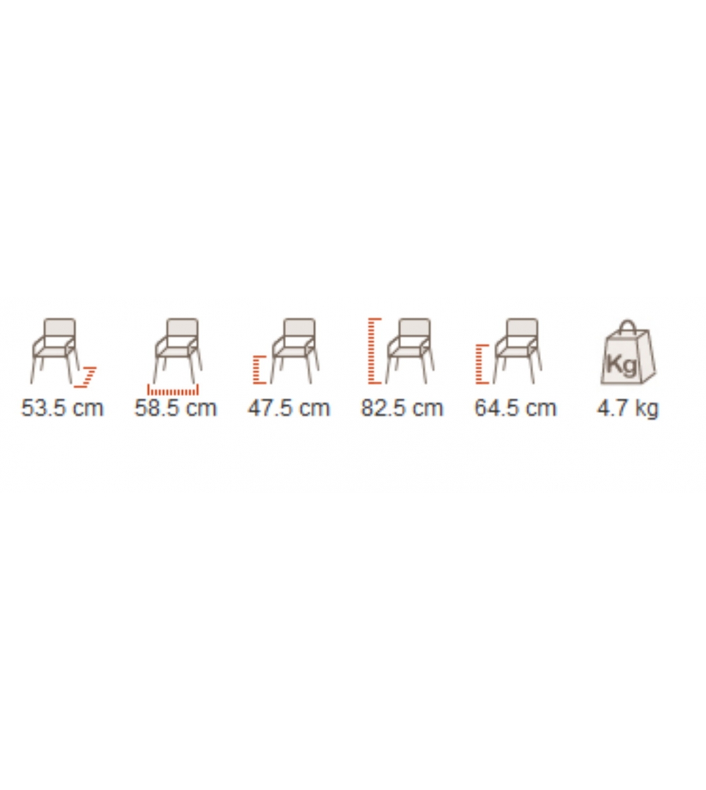 Sedia con braccioli in offerta Trill...