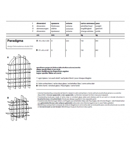 Bücherregal Paradigma Tonelli Design