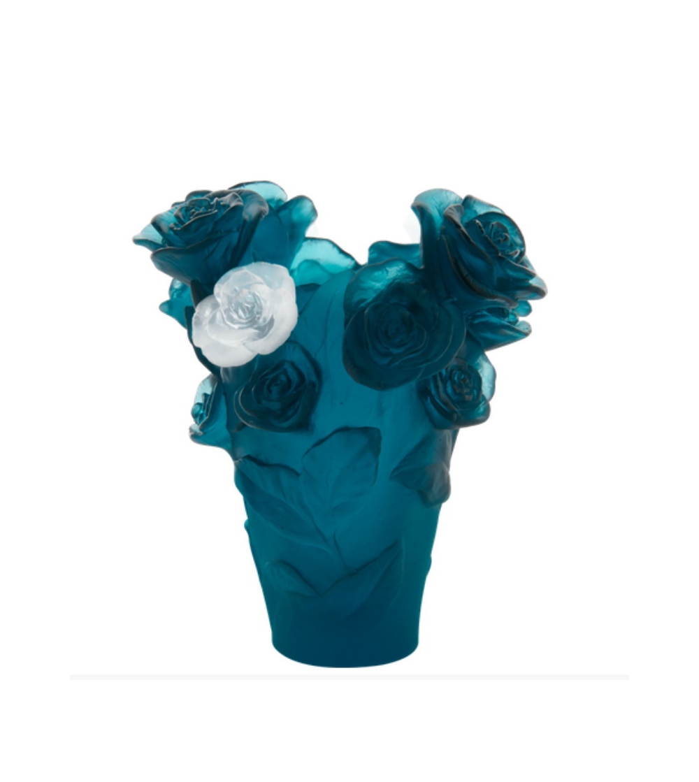 Blaue Vase mit weißer Blume Daum