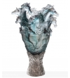 Prestige Cavalcade blue grey Vase Daum