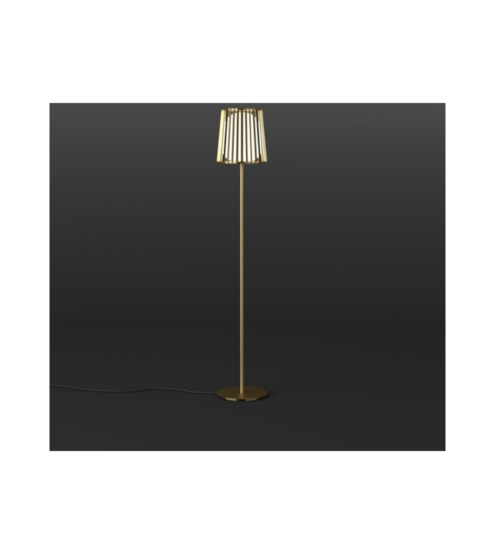 Palazzo smoked on sale glass floor lamp
